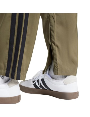 Men's adidas Essentials 3Stripes Stanford Open Hem Pants Olive JE6401