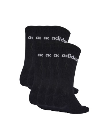 Adidas Cushioned Linear Crew Socks 10 Pairs Black KF9092
