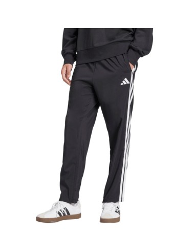 Men's adidas Essentials 3Stripes Stanford Open Hem Pants Black JC8491