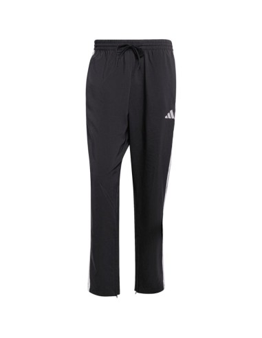 Men's adidas Essentials 3Stripes Stanford Open Hem Pants Black JC8491