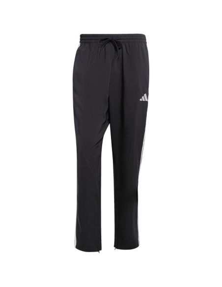 Men's adidas Essentials 3Stripes Stanford Open Hem Pants Black JC8491