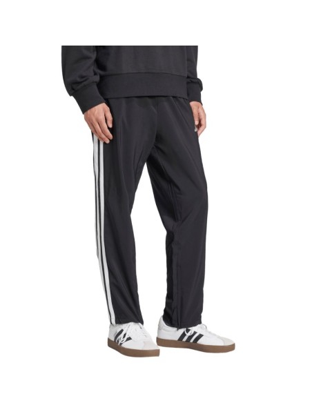 Men's adidas Essentials 3Stripes Stanford Open Hem Pants Black JC8491