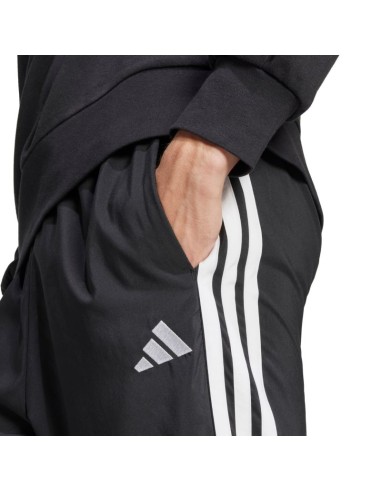 Men's adidas Essentials 3Stripes Stanford Open Hem Pants Black JC8491