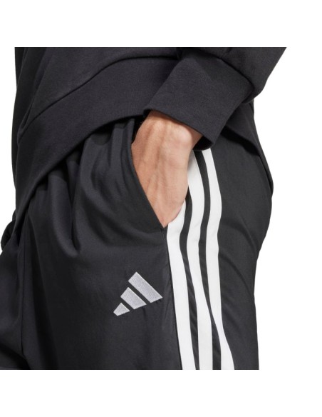 Men's adidas Essentials 3Stripes Stanford Open Hem Pants Black JC8491