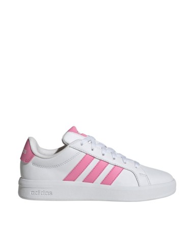 Adidas Grand Court 30 kids' shoes white and pink HP3528