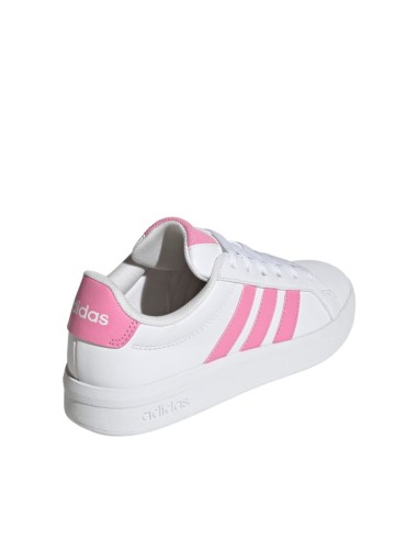 Adidas Grand Court 30 kids' shoes white and pink HP3528