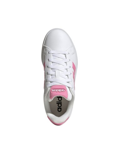 Adidas Grand Court 30 kids' shoes white and pink HP3528