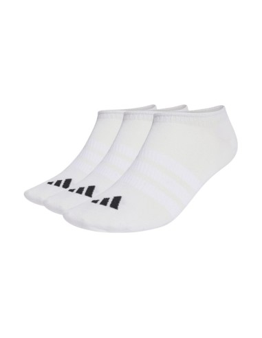 Adidas ThinLight Sportswear No Show Socks 3 Pairs White JZ0534