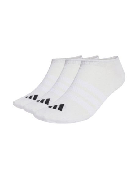 Adidas ThinLight Sportswear No Show Socks 3 Pairs White JZ0534