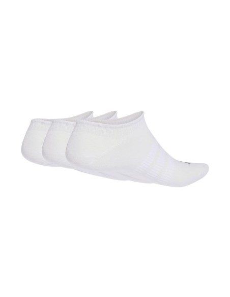Adidas ThinLight Sportswear No Show Socks 3 Pairs White JZ0534
