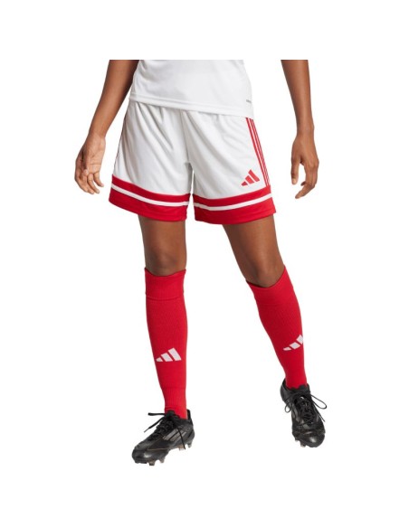 adidas Squadra 25 women's shorts white and red JJ0020
