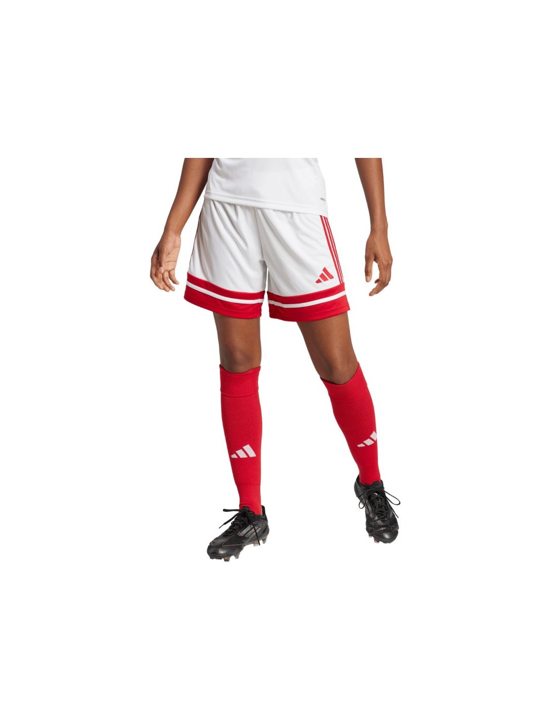 adidas Squadra 25 women's shorts white and red JJ0020