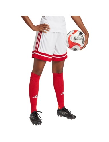adidas Squadra 25 women's shorts white and red JJ0020