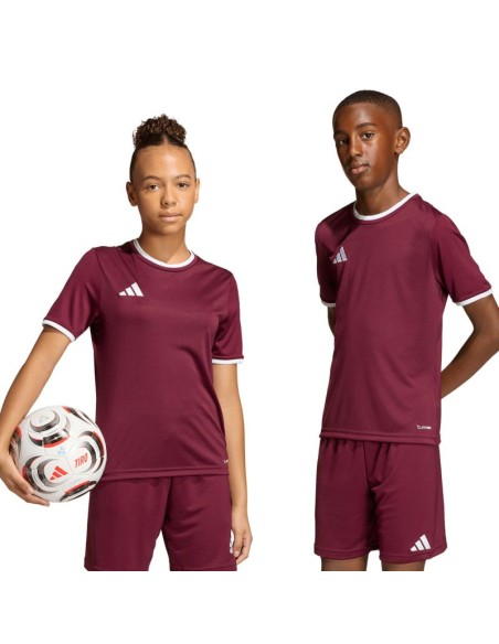 adidas Entrada 26 Jersey burgundy kids' Tshirt JZ2530