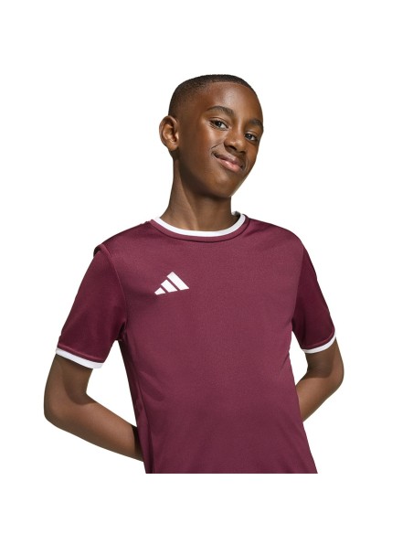 adidas Entrada 26 Jersey burgundy kids' Tshirt JZ2530