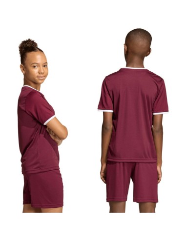 adidas Entrada 26 Jersey burgundy kids' Tshirt JZ2530