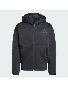 New Adidas ZNE FullZip Hooded Men's Black Hoodie JE7538