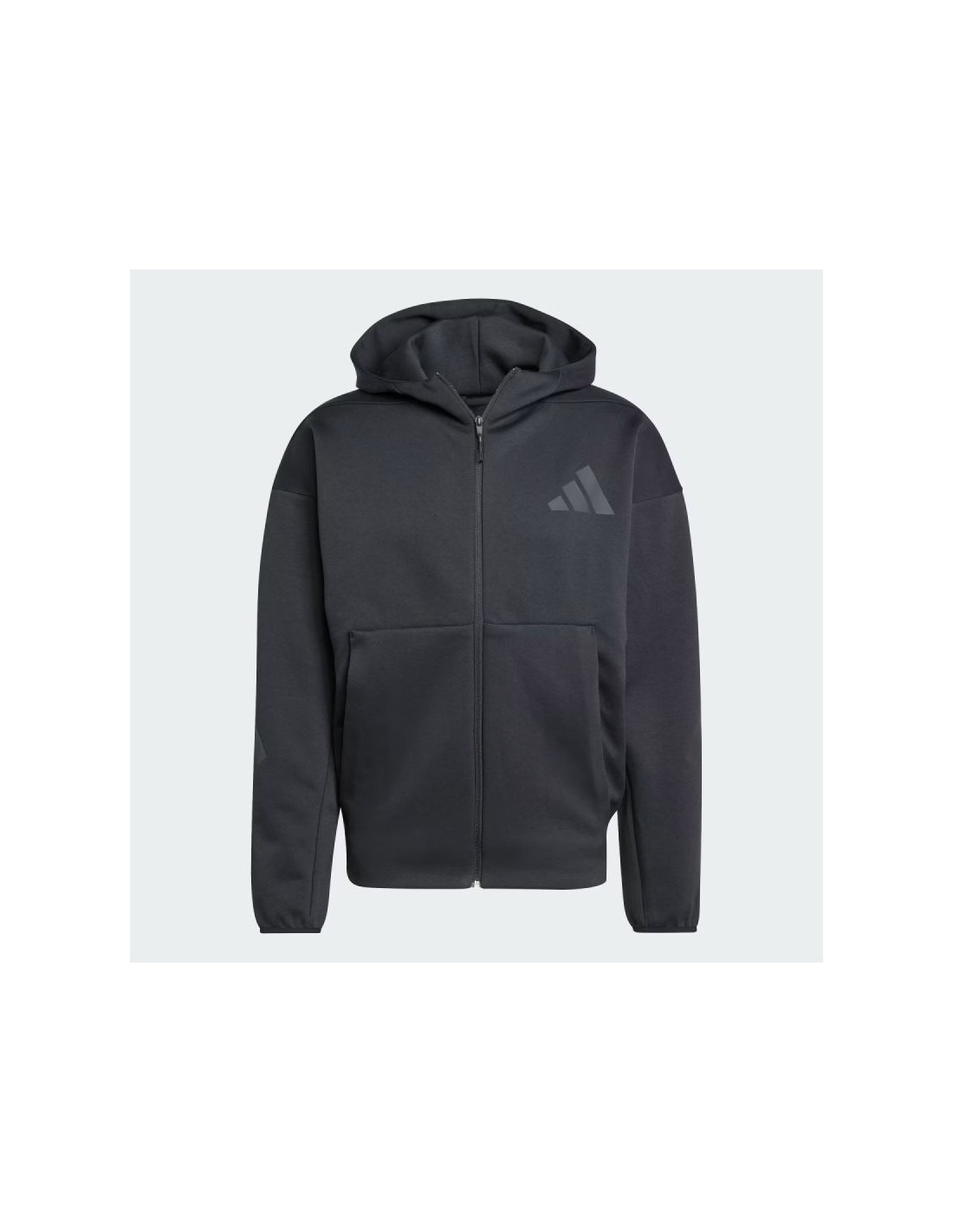 New Adidas ZNE FullZip Hooded Men's Black Hoodie JE7538