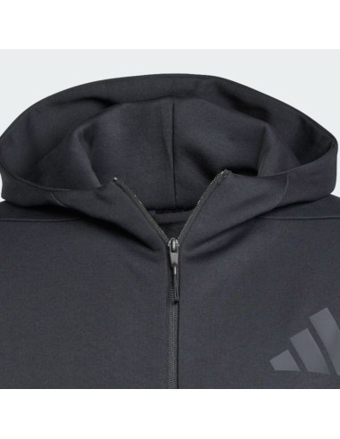 New Adidas ZNE FullZip Hooded Men's Black Hoodie JE7538