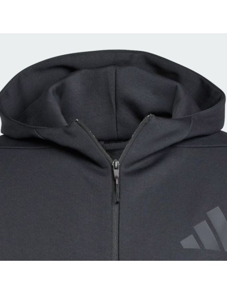 New Adidas ZNE FullZip Hooded Men's Black Hoodie JE7538