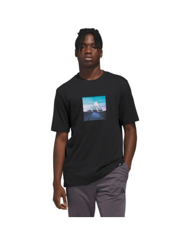 Men's adidas Summer Heat Graphic Tshirt black KC9244