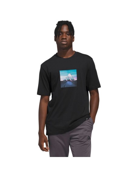 Men's adidas Summer Heat Graphic Tshirt black KC9244