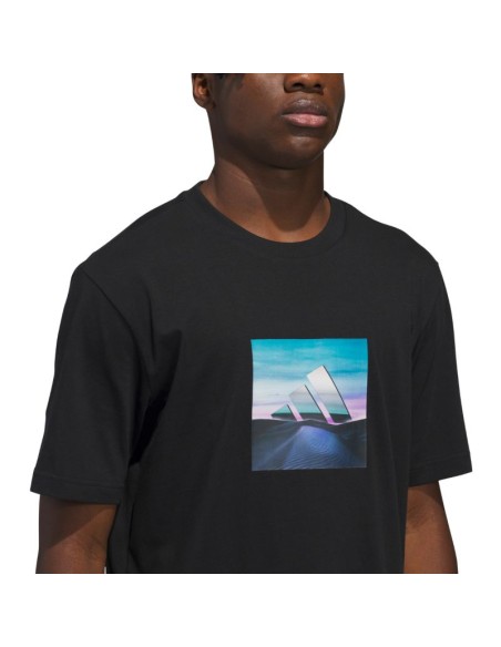 Men's adidas Summer Heat Graphic Tshirt black KC9244