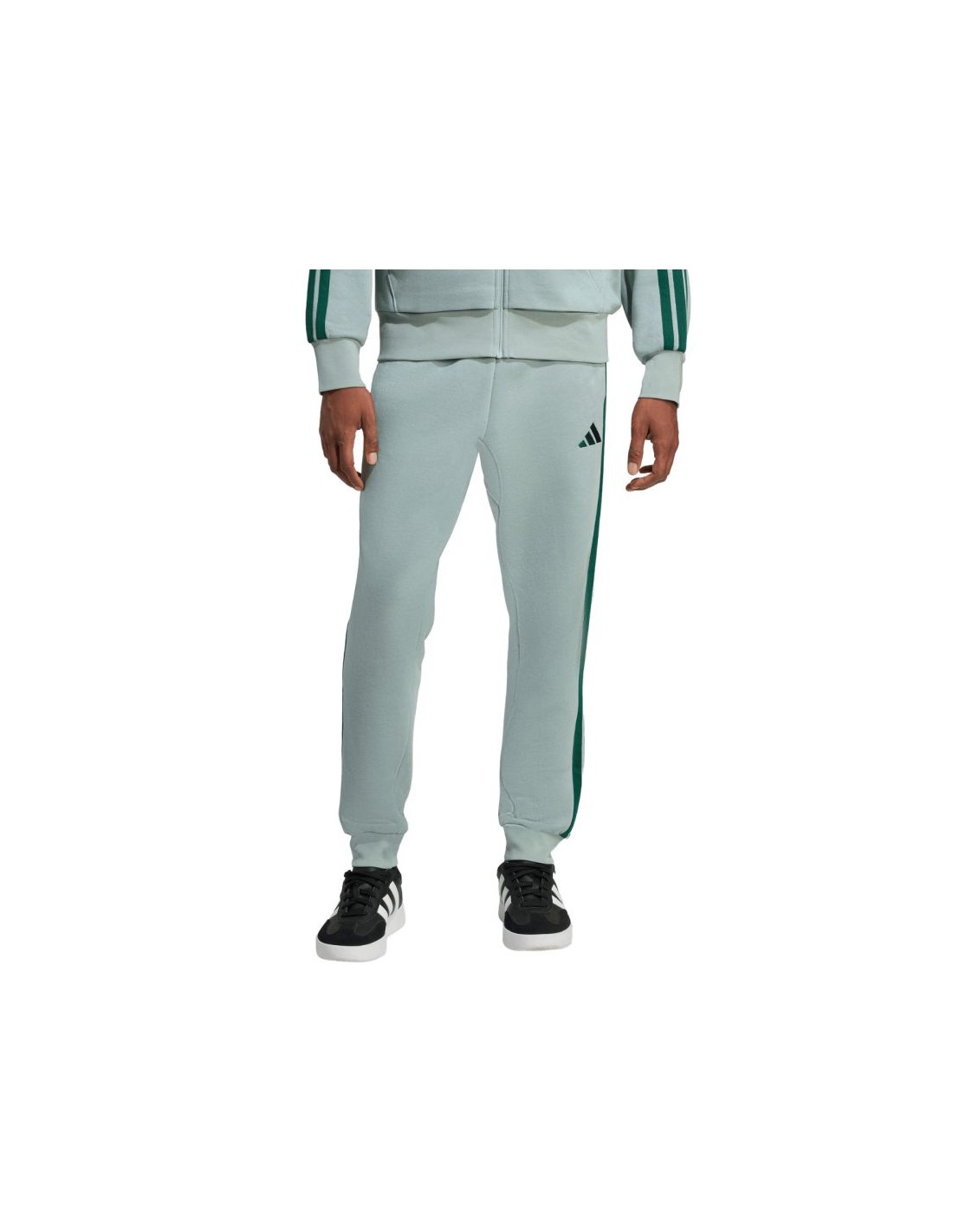 Men's adidas Essentials 3Stripes Fleece Pants Mint KD4836