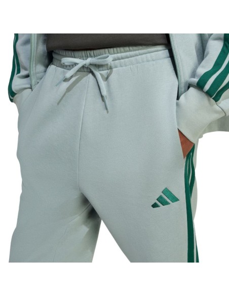 Men's adidas Essentials 3Stripes Fleece Pants Mint KD4836