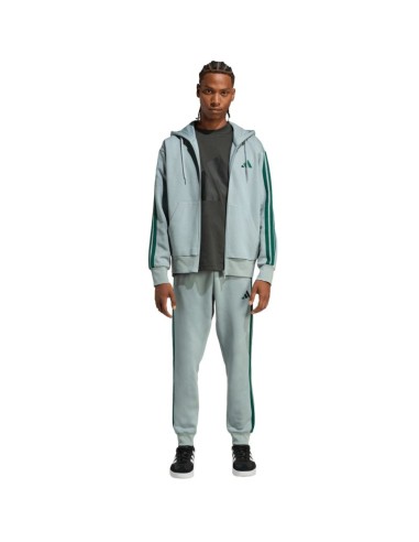 Men's adidas Essentials 3Stripes Fleece Pants Mint KD4836