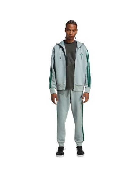 Men's adidas Essentials 3Stripes Fleece Pants Mint KD4836
