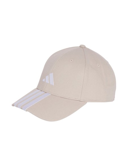 adidas 3Stripes New Logo Baseball Cap Beige JW6036