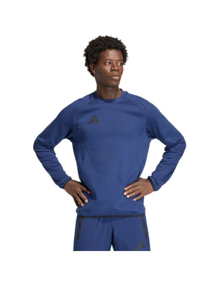 Men's adidas Tiro 26 Travel Crew sweatshirt navy blue KD1145