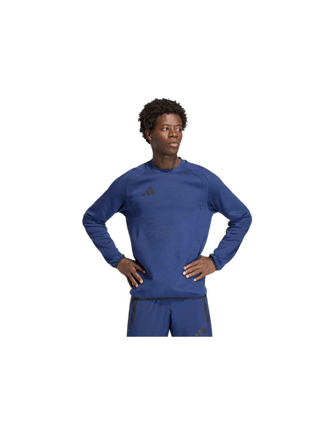 Men's adidas Tiro 26 Travel Crew sweatshirt navy blue KD1145