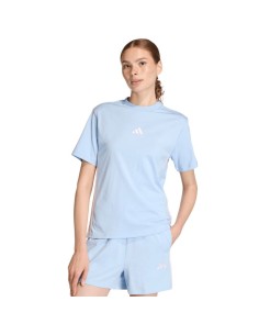 Women's adidas Essentials 3Stripes Cotton Tshirt light blue KB7119