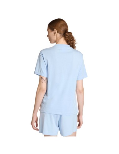 Women's adidas Essentials 3Stripes Cotton Tshirt light blue KB7119