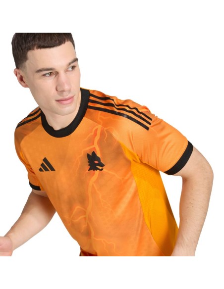 Men's adidas AS Roma 2526 orange jersey JP4801