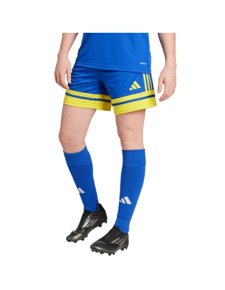 adidas Squadra 25 women's shorts blue and yellow JN5408