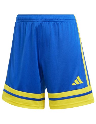 adidas Squadra 25 women's shorts blue and yellow JN5408