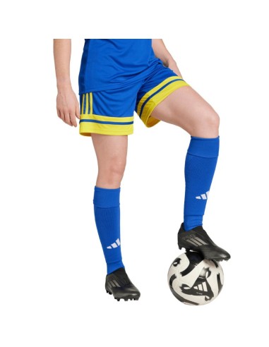 adidas Squadra 25 women's shorts blue and yellow JN5408