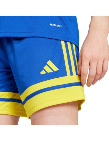adidas Squadra 25 women's shorts blue and yellow JN5408