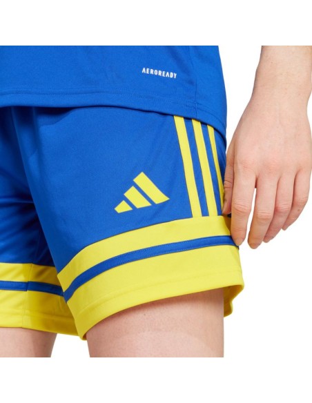 adidas Squadra 25 women's shorts blue and yellow JN5408