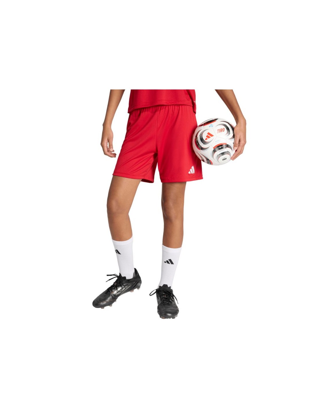 adidas Entrada 26 women's shorts red JZ2536