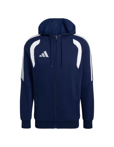 Men's adidas Tiro 26 League Sweat Full Zip Hoodie Navy Blue KF3320