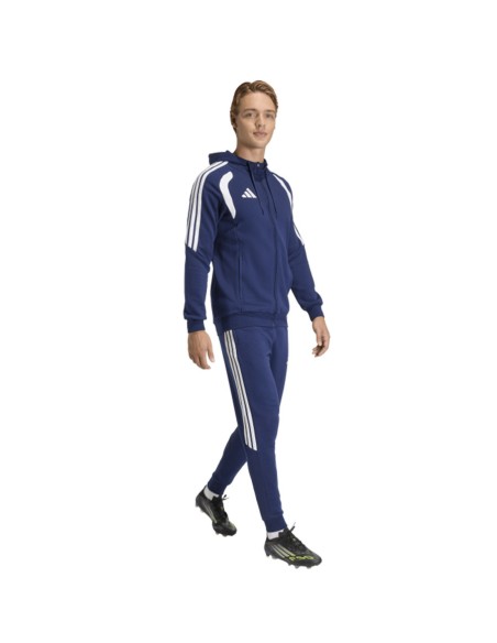 Men's adidas Tiro 26 League Sweat Full Zip Hoodie Navy Blue KF3320