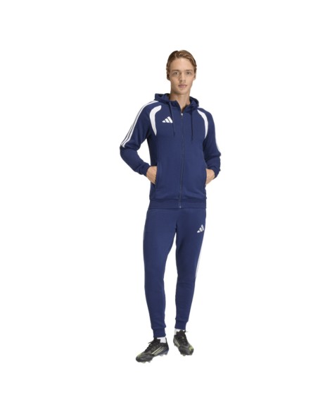 Men's adidas Tiro 26 League Sweat Full Zip Hoodie Navy Blue KF3320