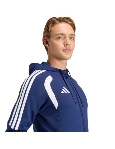 Men's adidas Tiro 26 League Sweat Full Zip Hoodie Navy Blue KF3320