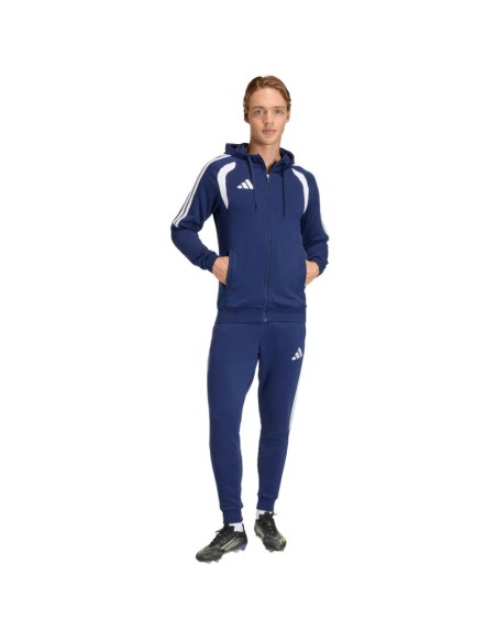 Men's adidas Tiro 26 League Sweat Full Zip Hoodie Navy Blue KF3320