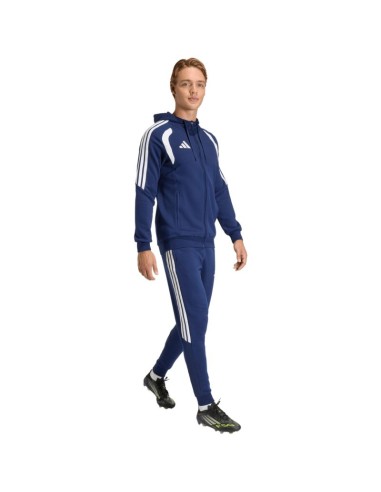 Men's adidas Tiro 26 League Sweat Full Zip Hoodie Navy Blue KF3320