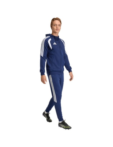 Men's adidas Tiro 26 League Sweat Full Zip Hoodie Navy Blue KF3320